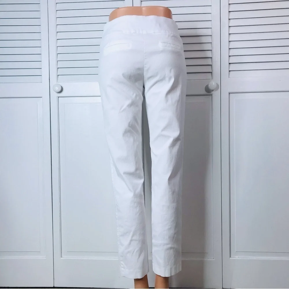 ZAC & RACHEL White Pull On Ankle Pants Size 6 - Picture 7 of 7